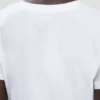 Camiseta de corte entallado en blanco Camiseta de corte entallado en blanco