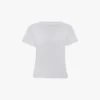 Camiseta de corte entallado en blanco Camiseta de corte entallado en blanco