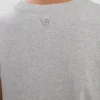 Camiseta de corte entallado en gris jaspeado Camiseta de corte entallado en gris jaspeado