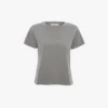 Camiseta de corte entallado en gris jaspeado Camiseta de corte entallado en gris jaspeado