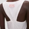 Camiseta sin mangas Split en blanco