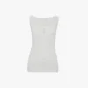 Camiseta sin mangas Split en blanco