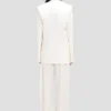 Chaqueta con solapas desmontables en color blanco roto Chaqueta con solapas desmontables en color blanco roto