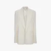 Chaqueta con solapas desmontables en color blanco roto Chaqueta con solapas desmontables en color blanco roto