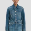 Chaqueta vaquera en lavado azul medio Chaqueta vaquera en lavado azul medio