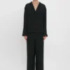 Conjunto de pijama con monograma VB en negro Conjunto de pijama con monograma VB en negro