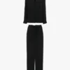 Conjunto de pijama con monograma VB en negro Conjunto de pijama con monograma VB en negro
