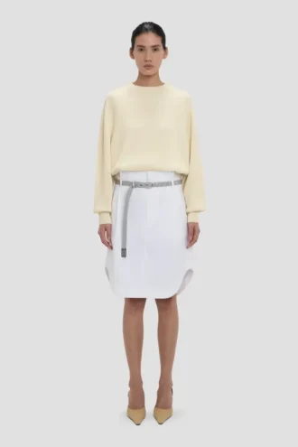 Falda cargo en blanco óptico
