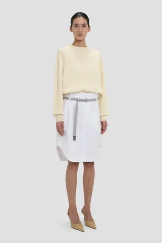 Falda cargo en blanco óptico