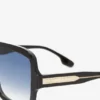 Gafas de sol con máscara en capas en degradado negro