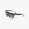 Gafas de sol de metal y acetato esculpidas con parte superior plana Gafas de sol de metal y acetato esculpidas con parte superior plana