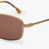 Gafas de sol metálicas en color miel dorado habana Gafas de sol metálicas en color miel dorado habana
