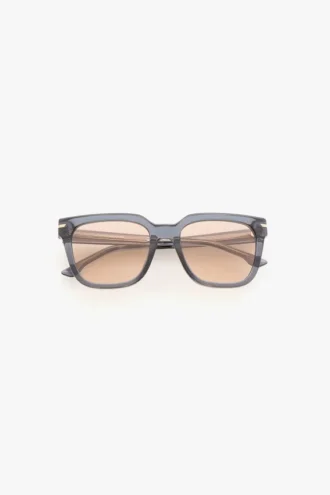 Gafas de sol oversize de acetato en azul transparente