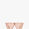 Gafas de sol rectangulares en color nude Gafas de sol rectangulares en color nude