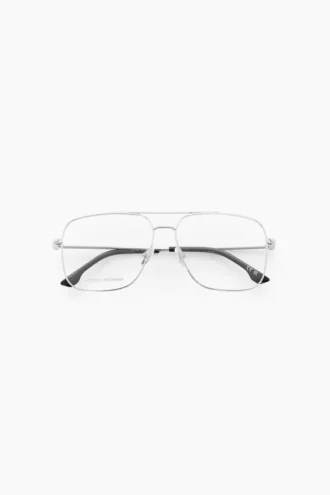 Gafas de vista con doble puente fino en paladio