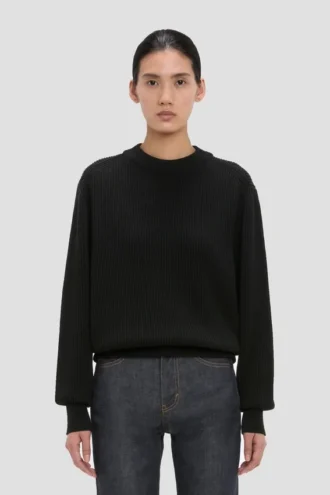Jersey de corte holgado en negro