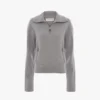 Jersey Milano con media cremallera en gris jaspeado Jersey Milano con media cremallera en gris jaspeado