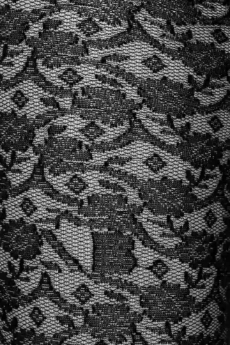 Medias de encaje con monograma en negro