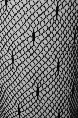 Medias de rejilla en negro