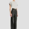 Pantalón Alina de piel en negro Pantalón Alina de piel en negro