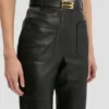 Pantalón Alina de piel en negro Pantalón Alina de piel en negro