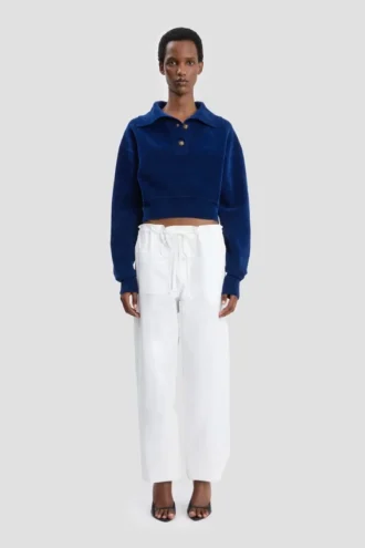 Pantalón cargo en blanco