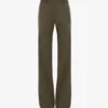 Pantalón de corte recto en mezcla de salvia