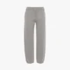 Pantalón jogger con logotipo bordado en gris jaspeado Pantalón jogger con logotipo bordado en gris jaspeado