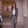 Chaqueta con mangas esculturales en níquel Chaqueta con mangas esculturales en níquel