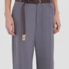 Pantalón recto con vuelta en color flint Pantalón recto con vuelta en color flint