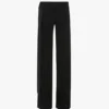 Pantalones con cinturilla de satén en negro Pantalones con cinturilla de satén en negro