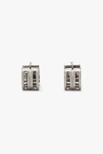 Pendientes de aro Dorian en plata