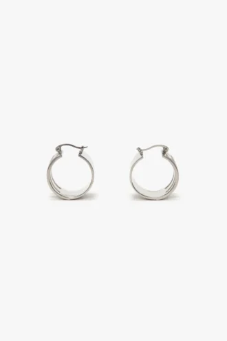 Pendientes de aro Dorian en plata