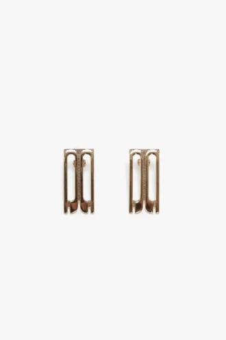 Pendientes de botón Dorian en oro