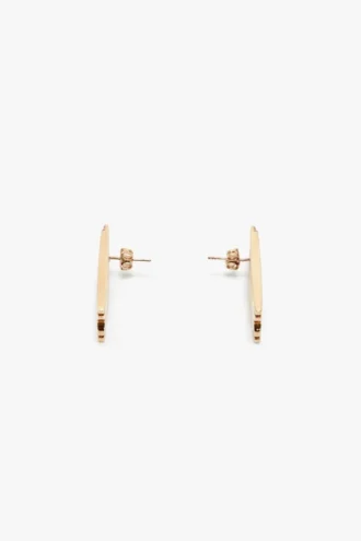Pendientes de botón Dorian en oro