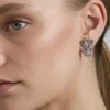 Pendientes de clip con cristales Pendientes de clip con cristales