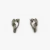 Pendientes de clip con cristales Pendientes de clip con cristales