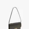 Pochette Dorian en piel de color oliva oscuro Pochette Dorian en piel de color oliva oscuro