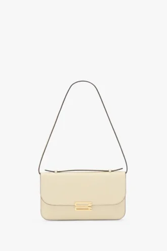 Pochette Dorian en piel marfil
