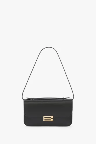 Pochette Dorian en piel negra