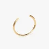 Pulsera tipo gemelos en oro claro Pulsera tipo gemelos en oro claro