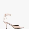 Sandalia de tacón de aguja Eliza 75 en piel rosa pálido Sandalia de tacón de aguja Eliza 75 en piel rosa pálido