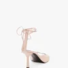 Sandalia de tacón de aguja Eliza 75 en piel rosa pálido Sandalia de tacón de aguja Eliza 75 en piel rosa pálido