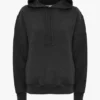 Sudadera con capucha y logotipo bordado en negro Sudadera con capucha y logotipo bordado en negro