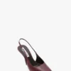 The Victoria Stiletto Slingback 100 en piel burdeos The Victoria Stiletto Slingback 100 en piel burdeos