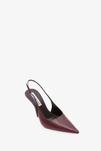 The Victoria Stiletto Slingback 100 en piel burdeos