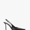 The Victoria stiletto slingback 100 en piel negra The Victoria stiletto slingback 100 en piel negra