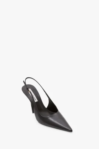 The Victoria stiletto slingback 100 en piel negra