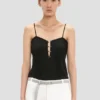 Top camisola Rouleaux en negro Top camisola Rouleaux en negro