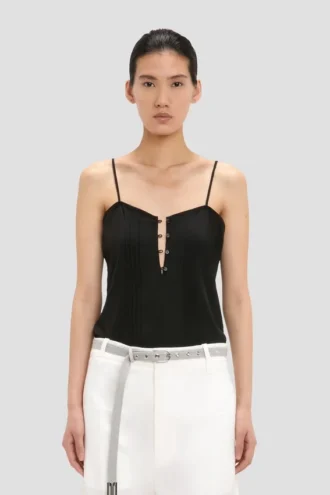 Top camisola Rouleaux en negro Top camisola Rouleaux en negro